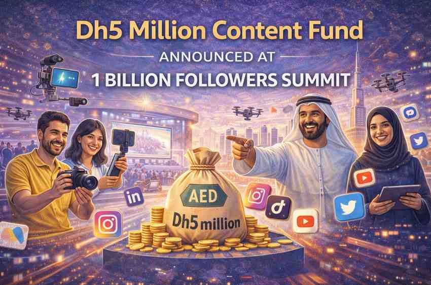 Dh5 million content fund announced at 1 Billion Followers Summit