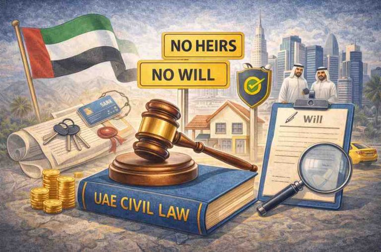 UAE civil law update expats assets with no heirs explained